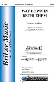 Way Down in Bethlehem SA choral sheet music cover Thumbnail